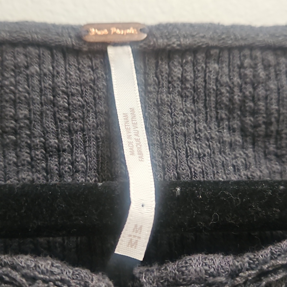 Free People Come On Over Henley Top In Black. - Picture 7 of 8